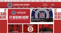 Desktop Screenshot of floridafirejuniors.com