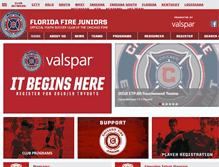 Tablet Screenshot of floridafirejuniors.com